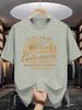 Unisex T-shirt Summer Men'S Fashion Short-Sleeve T-Shirt with Letter Pattern Print