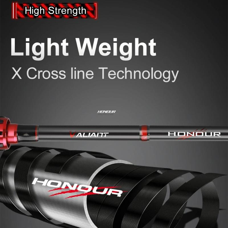 Light Weight Competitive Mode Medium Fast Action Hollow Grip 1.8-2.4m High Carbon Spinning/Casting Fishing Rod Straight-handle Gun Handle Casting Rod
