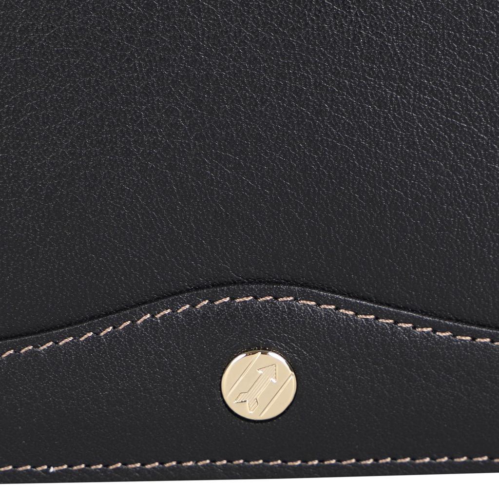 GOLD PFEIL OXFORD Men's Bifold Wallet In Genuine Leather, Black and Burgundy, GP10518 (Burgundy)