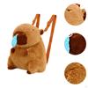 Capybara Backpack Cute Cartoon Daypack Plush Adorable Stuffed Animal Bag Toy for