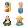 Creative Magnetic Displays Resin Fridge Magnets Strong Adhesion for Artistic Note Holding in Kitchen & Office Setting