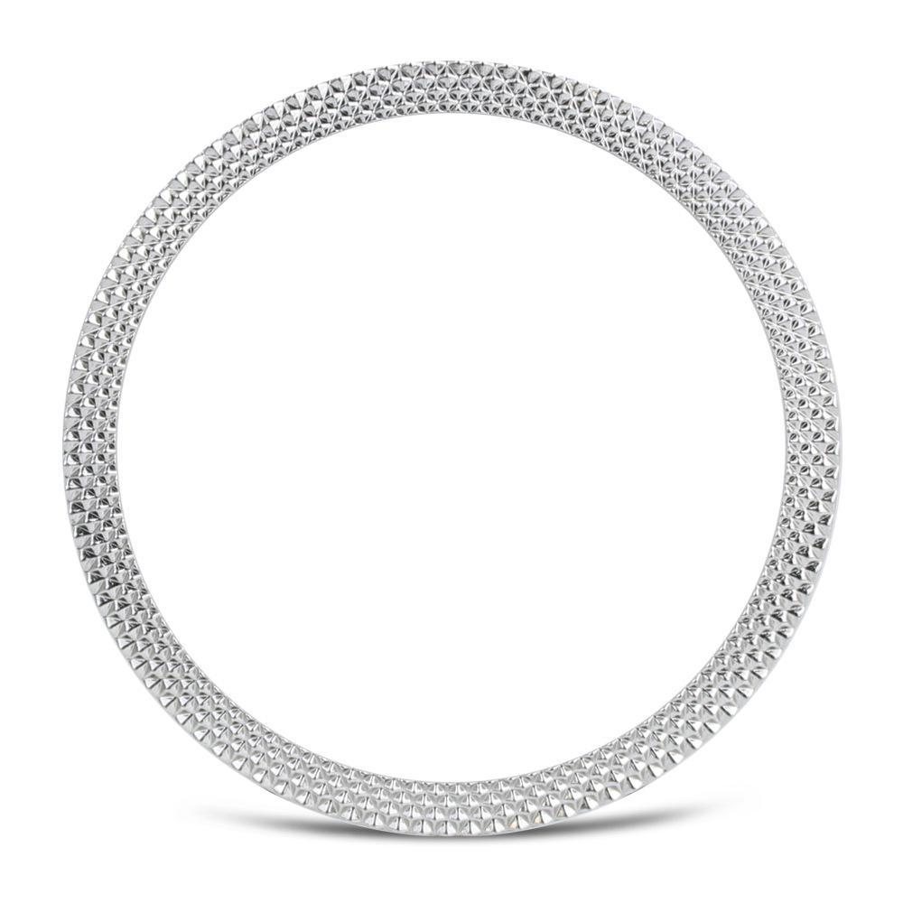 

Защитный металлический безель Diamond Twill для Samsung Galaxy Watch 6/5/4 diamond pattern bezel, 44mm серебряный