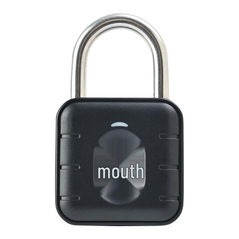 TUYA Bluetooth Waterproof Fingerprint Padlock - Graffiti Design for Household or Student Use SY12 Fingerprint Only