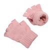 Exposed Finger Gloves Flip Edge Short Gloves Women Warm Fashionable Knitted Half Finger Gloves Winter Outdoor Thickening Gloves