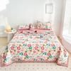 Flowers Style Summer Quilted Quilt 100% Cotton Fluffy Air Condition Thin Quilt Soft Comfortable Thin Blanket Machine Washable