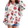 Sweatshirts For Teen Girls Hoodies Long Sleeve Drawstring Pullover Cute Oversized Hoodie Christmas Day