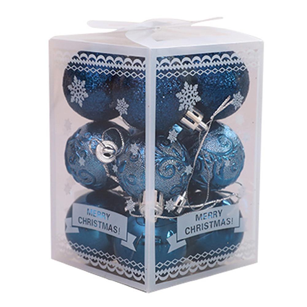 12pcs Christmas Ball Ornament Xmas Tree Ball Bauble Hanging Pendants Home Party Decor 2025 New Year Gift Noel Navidad