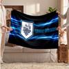Preston North End Personalisierte Fleecedecke Mit Fußballlogo, Benutzerdefinierter Name Text Weich Warm Zuhause Überwurfdecke