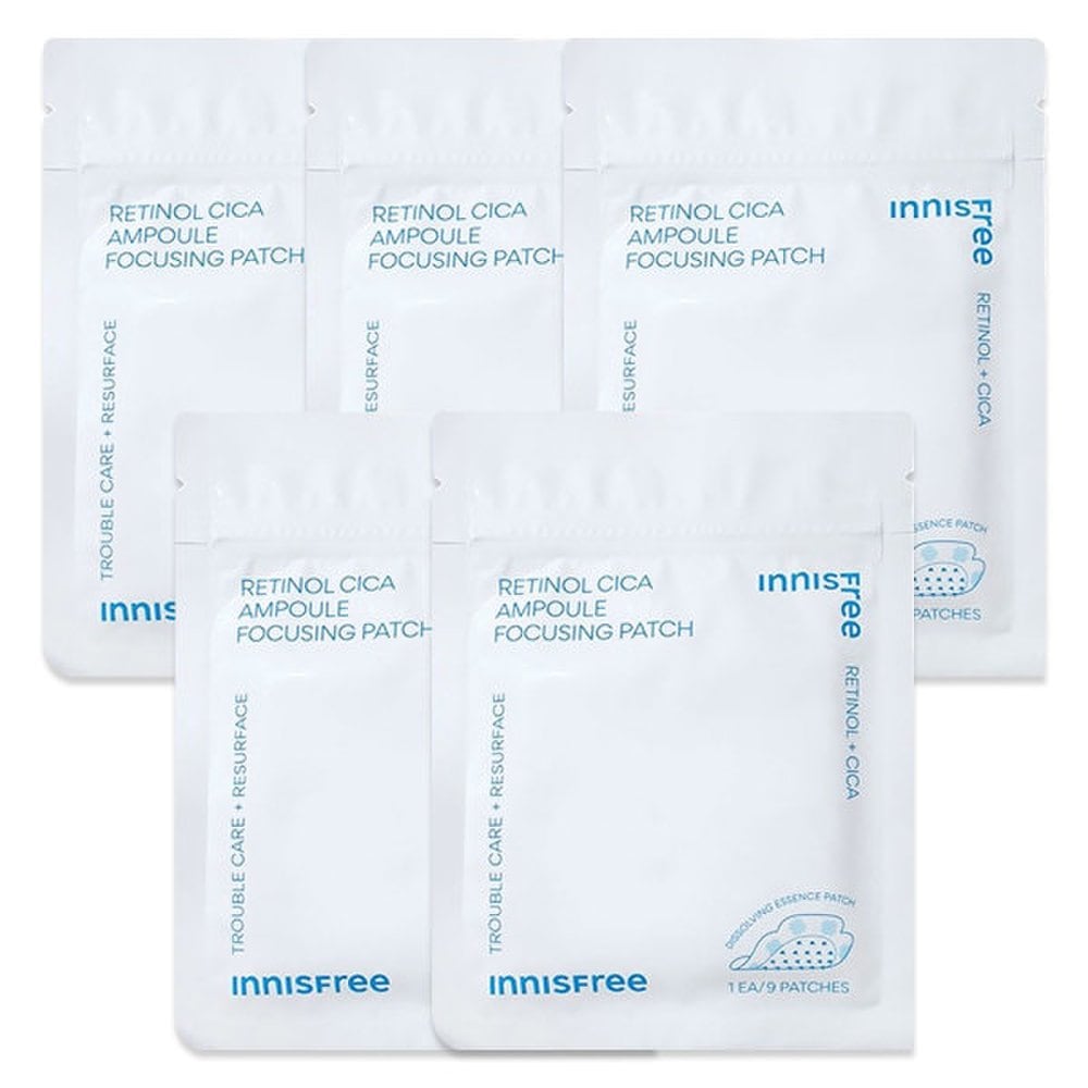 

Innisfree Retinol Cica Ampoule Focusing Patch (1ea/9 patches) 5 sheets