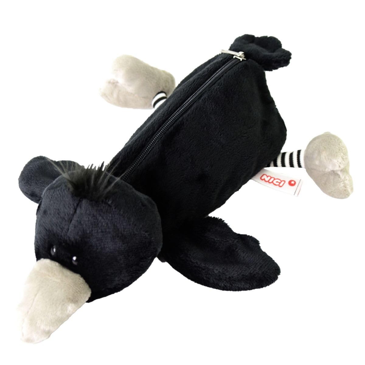 

Crow Figure Pouch Pen Pouch Stuffed Animal Pencil Case Black [NICI] чёрный