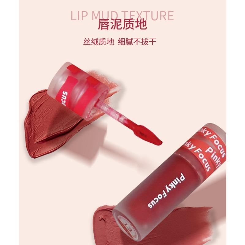 Velvety Matte Long Lasting Pigmented Lip Mud Lipstick For Women