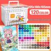 Double-Ended Marker Pen Set: Alcohol-Based Watercolor Pens for Children's Art and Graffiti