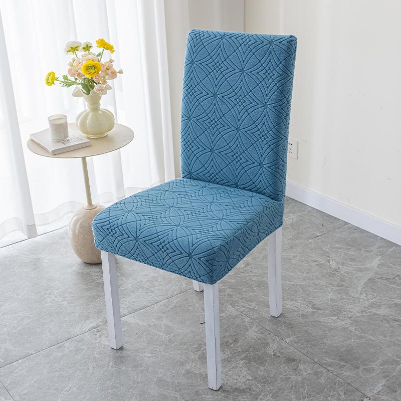 Straight Back Chair Cover Simple Thickened Universal Chair Set Dining Table Chair Cover Chair Cushion Set Hotel Solid Wood Stool Set