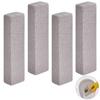 Set of 4 Pumice Stones for Cleaning Urine Scale Yellowing Pumice Sticks for Bathroom Black Stain Toilet Toilet Bowl Cleaning Removes Hard Water from