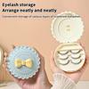 Mini Fashion Eco-Friendly False Eyelash Storage Box Flower Shape Abs Makeup Cosmetic Tool Portable Case Organizer