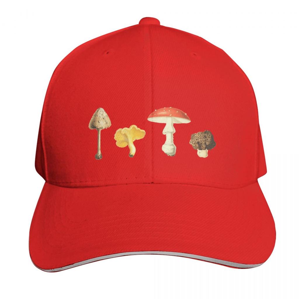 Autumn Mushrooms Vintage Mushroom Illustrations Baseball Cap Golf Cap Unisex Hat Ball Cap Birthday Golf Women Unisexs