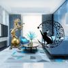 Collectible Resin Decorative Figurine Metal Wall Art Black Cat Decor Sculpture Modern Statue