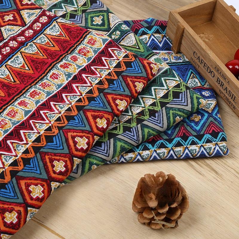 100x145cm Ethnic Printed aborigines Characteristic Cotton Fabric For DIY Decoration Textile Sewing Quilting Fabrics Tablecloth