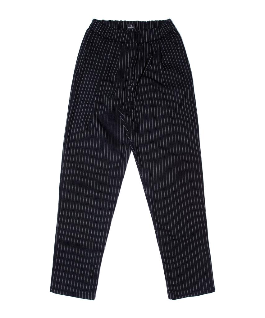 NUHABIT N/H Striped Slacks_Black (Tbp0-0Nh)