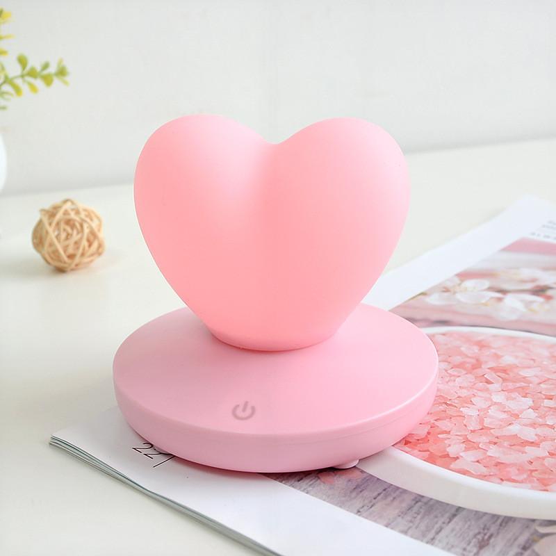 Lamp Night Usb Cartoon Cute Three Color Love Creativity Shaped Atmosphere Lights