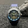 Men's Blue Light Silicone Strap Quartz Sports Watch in New Fashion Trend