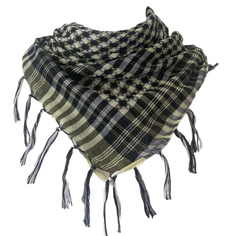 Arab Woman Kerchief Middle East Scarf Outdoor Breathable Turbans Multi Purpose Headscarf Driving Dustproof Kerchief