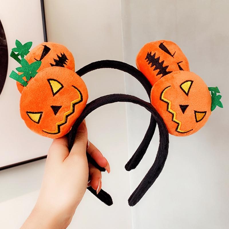 Halloween Funny Pumpkin Hair Band Cute Cartoon Personality Festival Event Dressing Props Performance Photography Headwear
