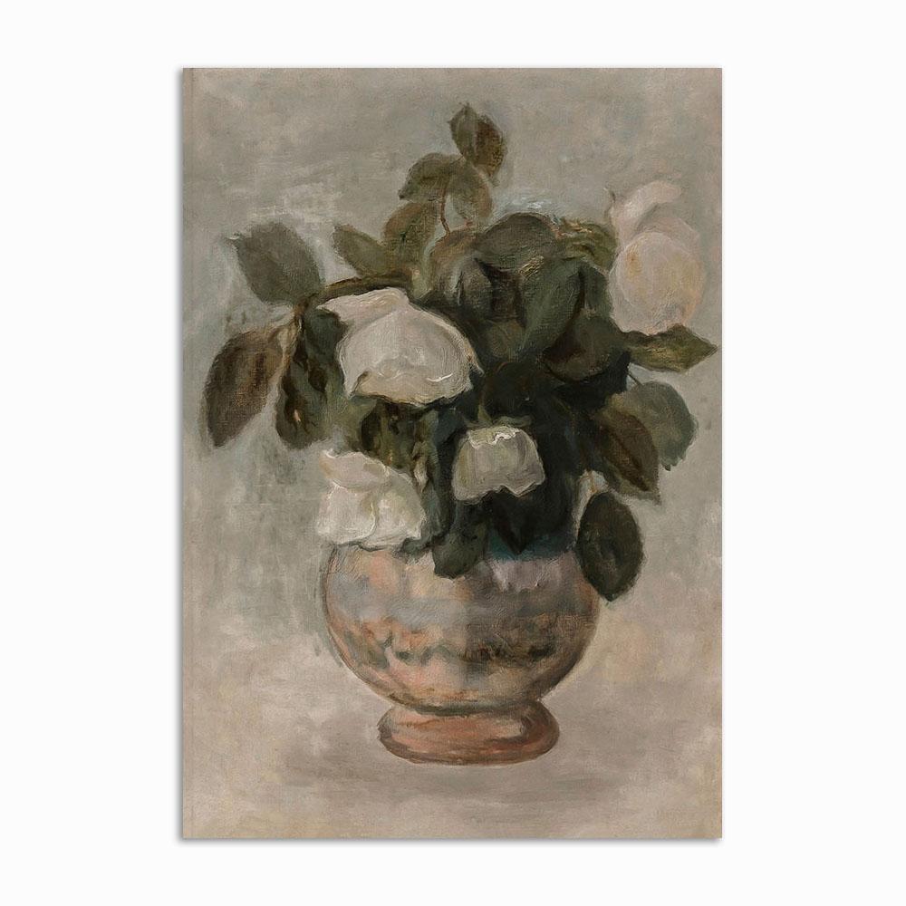 Retro Poster and Prints Vintage Woman's Head Flower Canvas Painting Gallery Wall Art Decoration Home Wall Pictures Art Decor