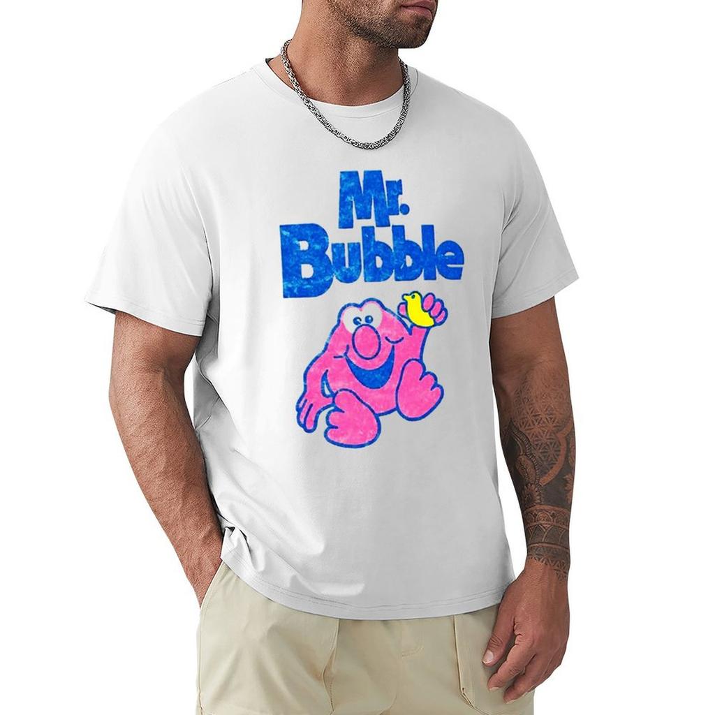 Mr Bubble TShirt Korean Fashion New Gifts and Tshirts Funny Tshirt Blacks Plain Black T Shirts Men
