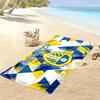 Leeds United FC Print Beach Towel, Large Soft Quick Dry Towel for Beach Camping Swimming