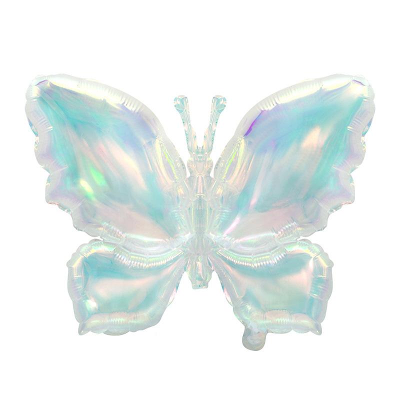 Children s butterfly wing balloons, birthday party photo props, 2-pack One size fits all children серебряный