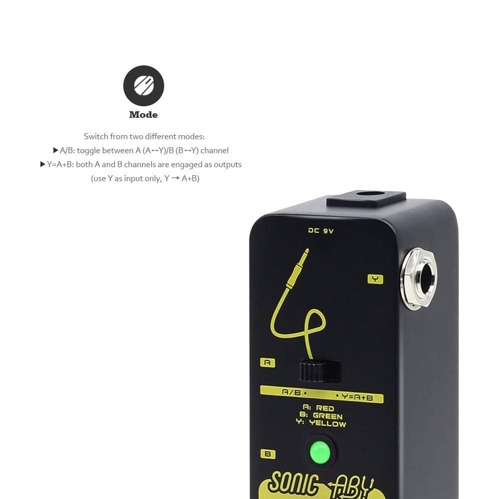 SONICAKE Line Selector Guitar Effector Pedal Sonic Aby