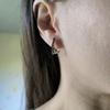 Silver Earrings with Cubic Zirkonia (2187455)