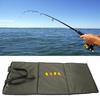 Foldable Fishing Unhooking Mat with Baiting Needle Outdoor Fishing Accessories