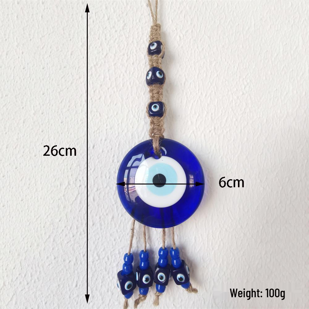 Decorazione da Parete con Ciondolo Blu Occhio Maligno Perline Stile Turco