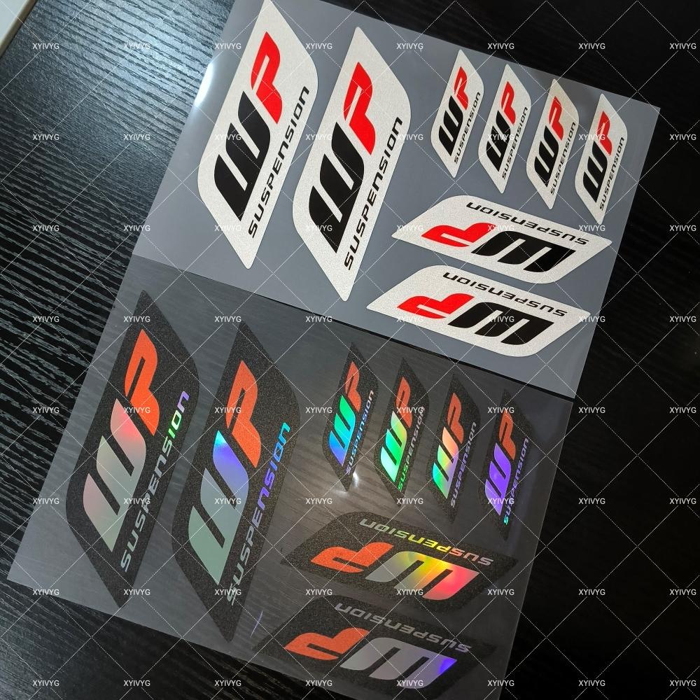 Reflective WP Suspension Sticker Shocker Damper Decal For KTM Honda Yamaha Suzuki Kawasaki Ducati