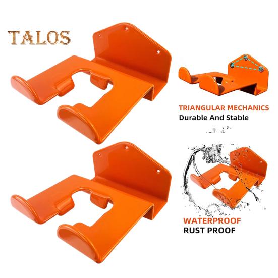 1/2 Sets Wandhalterung für Unkrautvernichter mit Schrauben, robust, platzsparend, für Garage, Schuppen, Unkrautvernichter, Trimmerwerkzeuge, Metall-Aufbewahrungsregal, Organizer-Haken