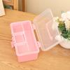 2 Layers Large Capacity Storage Box Foldable Multifunctional Plastic Portable Makeup Hairpin Organizer Nail Art Jewelry Box