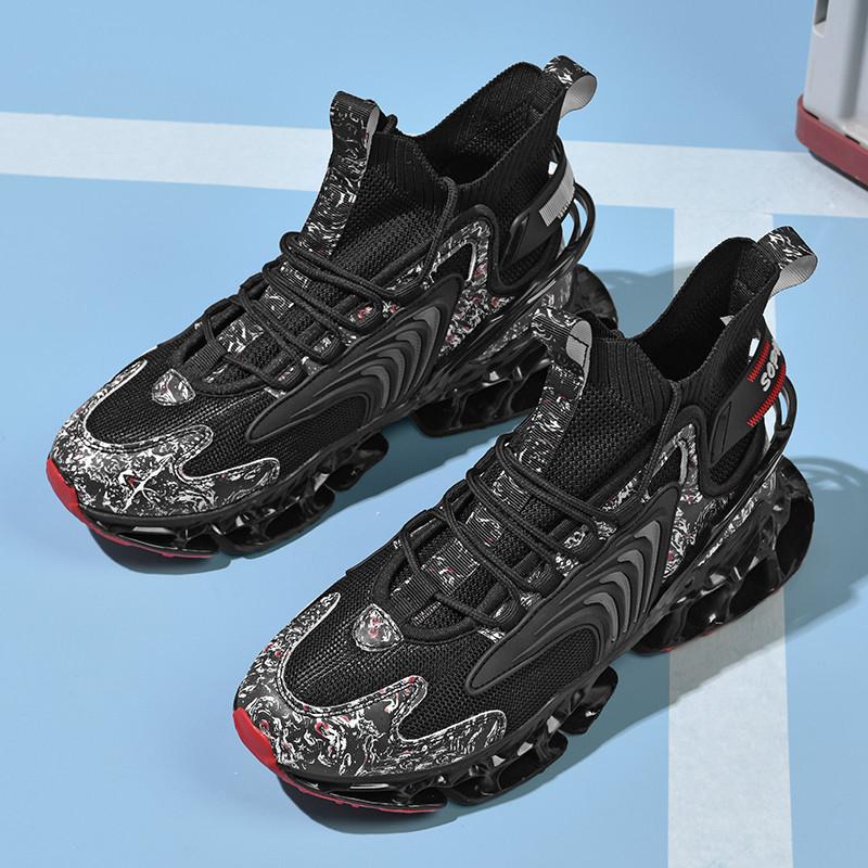Men's Shoes National Fashion Sneaker Plus Size Men's High-Top Outdoor Trendy Men's Shoes