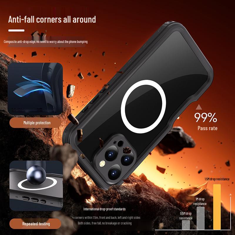 Red Pepper iPhone 16 Pro Max Waterproof Shockproof Diving Case