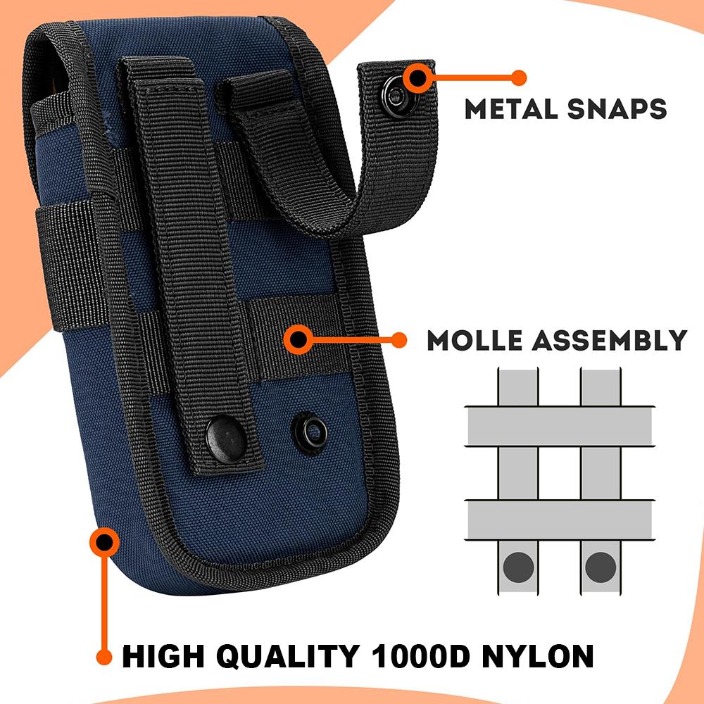 MOLLE Phone Pouch & Card Holder EDC Utility Waist Bag Smartphone Holster with Gadget Organizer