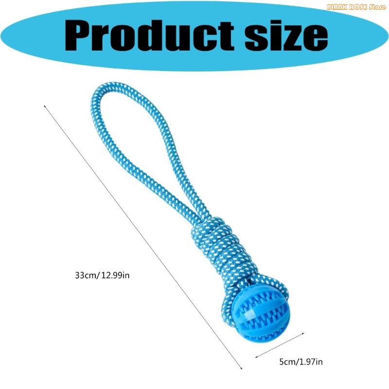 K1AE Pet Teething Toy Teething Ball Molar Pet Chew Dental Cleaning Toy Interactive Reward Molar Toy for Puppies