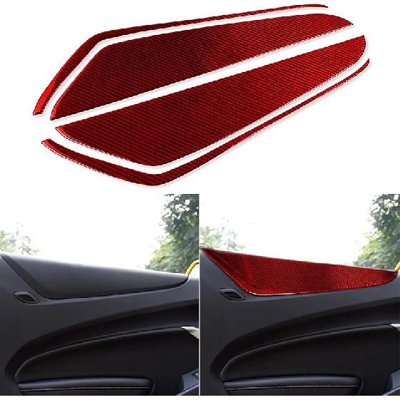 NVCNX Real Premium Carbon Fiber Compatible with Chevy Camaro 2016-2024 2017 2018 2019 2020 2021 2022 2023 Accessories Car Gear Shift Panel Cover