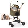 JZOOOZ Pet Separate Dog Stroller Rotating Front Easy To Easy To Store Dog Large Heavy Load For Small Medium Convenient for Going Shopping Cart, (Size