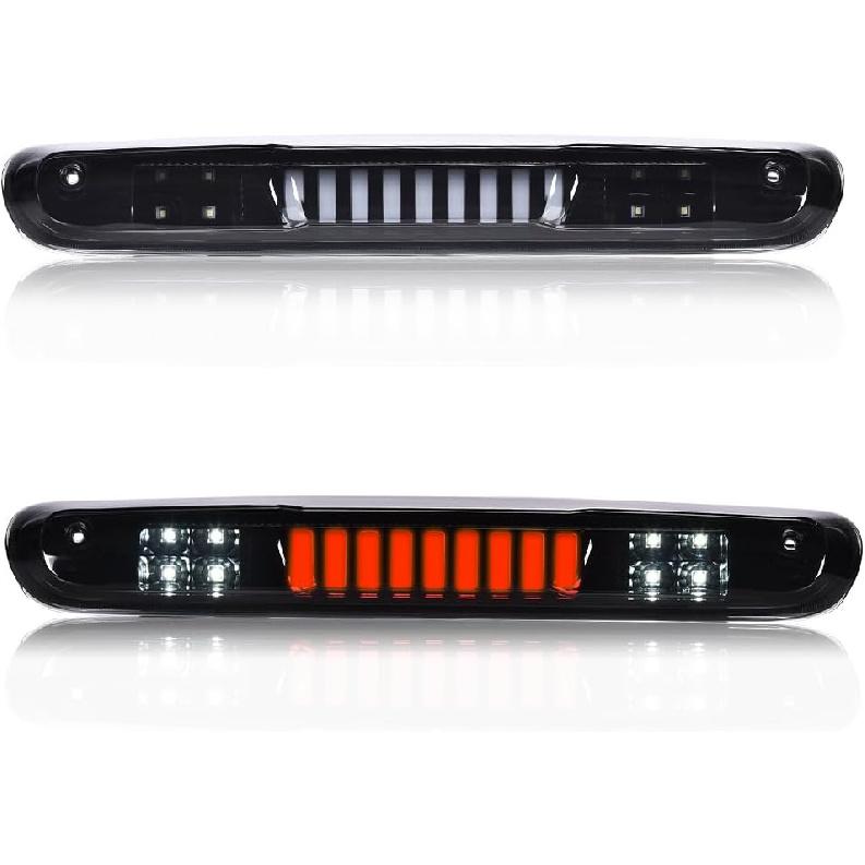 

ALLGOOD LED 3rd Third Brake Light, Compatible With Chevy Silverado/GMC Sierra 2007-2014, Third Brake Lamp Cargo Light, Clear Lens Black Housing Amber Smoky Lens Black Housing