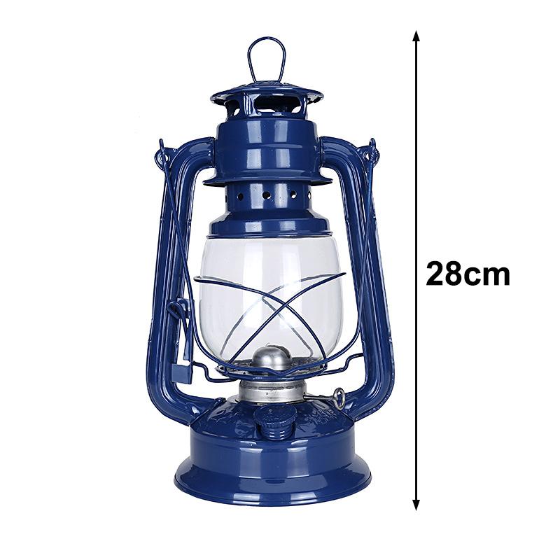 1Pc 25Cm Bronze Kerosene Lamp Retro Horse Lamp Camping Lamp Outdoor Tent Lamp Emergency Camping Portable Hanging Lamp