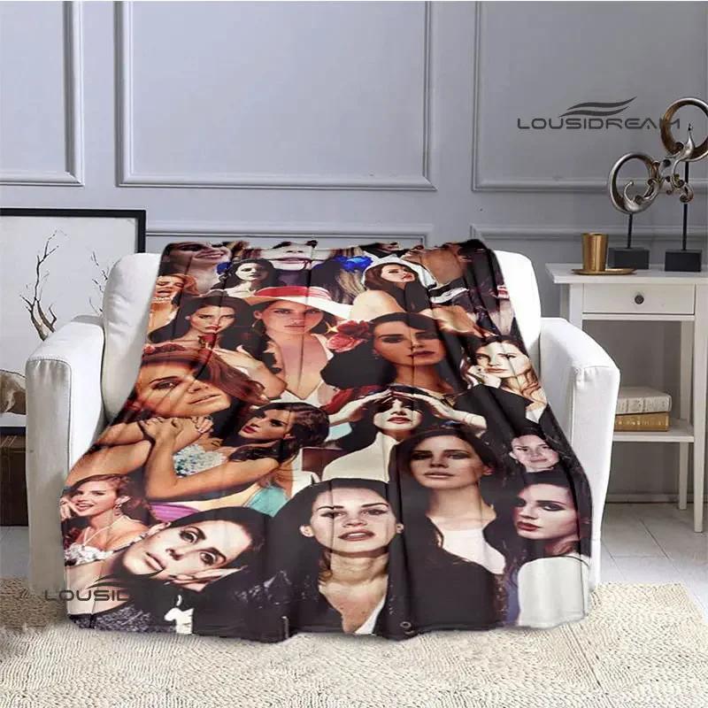 Lana Del Rey Coperta stampata sottile Morbida e confortevole Coperta per casa, viaggio, biancheria da letto regalo di compleanno