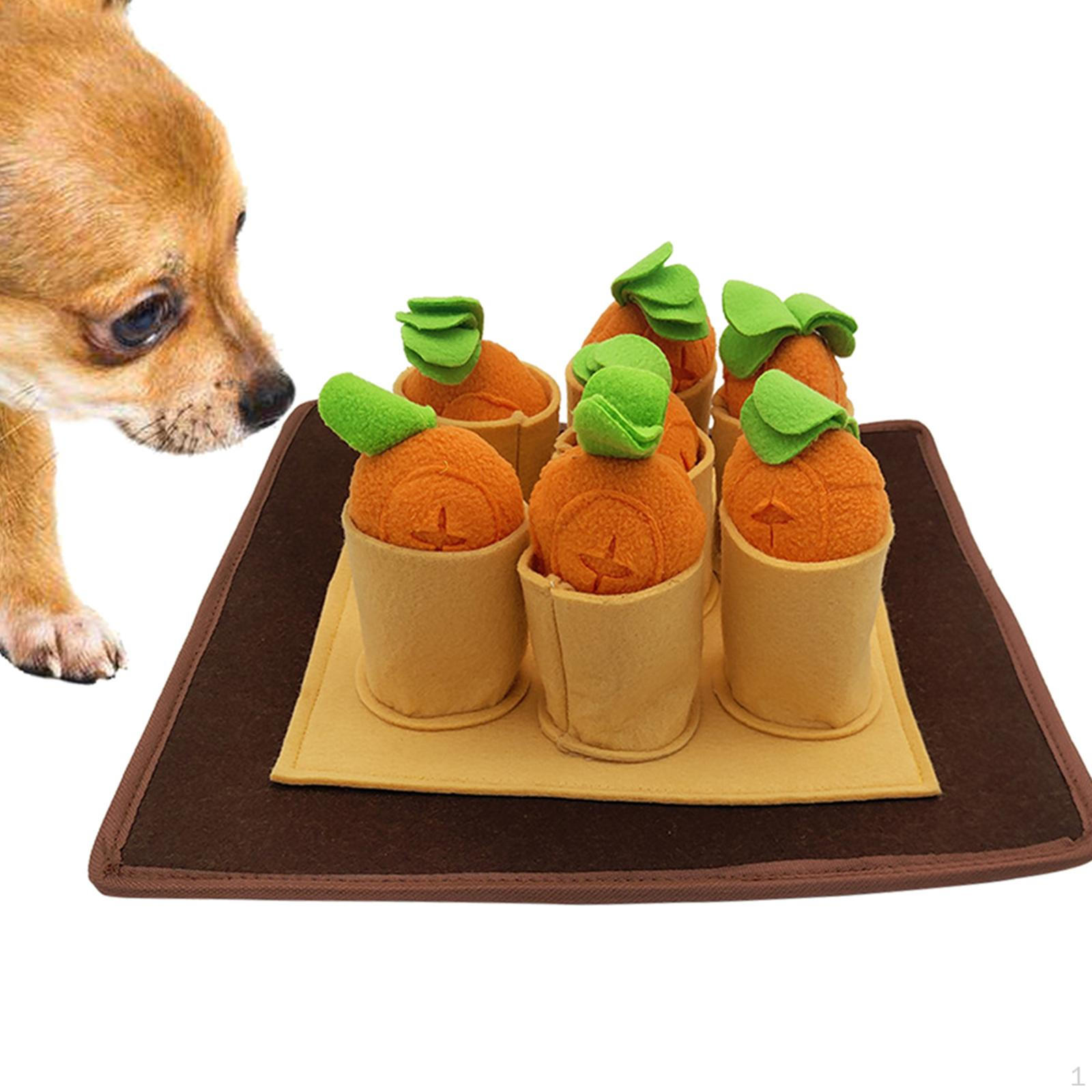for Dogs, Dog Puzzles Interactive Puzzle Treat Toys with Squeaky Carrots 34x34x11CM