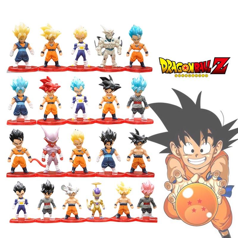 Dragon Ball Son Goku Figure Model Toy 7-7.5cm Plastic Collectible