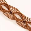 Multi-Color Bohemian Style Spring And Summer Fashion Women Handmade Wooden Circle Braided Hollow Belt Wax Rope Braided Belt Ethnic Style